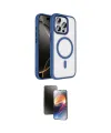 ieg™ iPhone 15 Pro Max Kılıf Kıvılcım Prime - Siyah 3D Antistatik Mat Seramik Nano Ekran Koruyucu