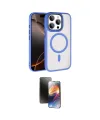 ieg™ iPhone 15 Pro Max Kılıf Kıvılcım Prime - Siyah 3D Antistatik Mat Seramik Nano Ekran Koruyucu