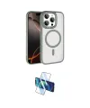 ieg™ iPhone 15 Pro Max Kılıf Kıvılcım Prime - Siyah 3D Antistatik Seramik Nano Ekran Koruyucu