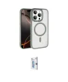 ieg™ iPhone 15 Pro Max Kılıf Kıvılcım Prime - Siyah Bilvis 0.18mm Plus Cam Ekran Koruyucu
