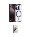 ieg™ iPhone 15 Pro Max Kılıf Kıvılcım Prime - Siyah Bilvis 3D Mat Cam Ekran Koruyucu
