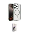 ieg™ iPhone 15 Pro Max Kılıf Kıvılcım Prime - Siyah Bilvis 3D Mat Cam Ekran Koruyucu