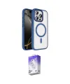 ieg™ iPhone 15 Pro Max Kılıf Kıvılcım Prime - Siyah Bilvis 5in1 3D Magic Cam Ekran Koruyucu