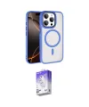 ieg™ iPhone 15 Pro Max Kılıf Kıvılcım Prime - Siyah Bilvis 5in1 3D Magic Cam Ekran Koruyucu