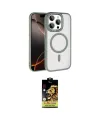 ieg™ iPhone 15 Pro Max Kılıf Kıvılcım Prime - Siyah Buffer Cam Ekran Koruyucu