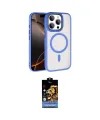 ieg™ iPhone 15 Pro Max Kılıf Kıvılcım Prime - Siyah Buffer Hayalet Cam Ekran Koruyucu