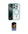 ieg™ iPhone 15 Pro Max Kılıf Kıvılcım Prime - Siyah Buffer Hayalet Cam Ekran Koruyucu