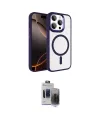 ieg™ iPhone 15 Pro Max Kılıf Kıvılcım Prime - Siyah Vanessa Magic Hayalet Cam