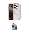 ieg™ iPhone 15 Pro Max Kılıf Kıvılcım Prime - Siyah Vanessa Magic Hayalet Cam