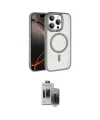 ieg™ iPhone 15 Pro Max Kılıf Kıvılcım Prime - Siyah Vanessa Magic Hayalet Cam