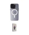 ieg™ iPhone 15 Pro Max Kılıf Kozmos Çizgi Prime - Siyah Bilvis 3D Cam Ekran Koruyucu