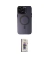ieg™ iPhone 15 Pro Max Kılıf Kozmos Çizgi Prime - Siyah Bilvis 3D Cam Ekran Koruyucu