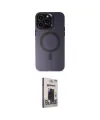 ieg™ iPhone 15 Pro Max Kılıf Kozmos Çizgi Prime - Siyah Bilvis Hayalet Cam Ekran Koruyucu