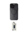 ieg™ iPhone 15 Pro Max Kılıf Kozmos Çizgi Prime - Siyah Bilvis Hayalet Cam Ekran Koruyucu