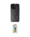 ieg™ iPhone 15 Pro Max Kılıf Kozmos Çizgi Prime - Siyah Polymer Nano Ekran Koruyucu