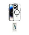 ieg™ iPhone 15 Pro Max Kılıf Kozmos Doku Koleksiyonu - Şeffaf Pasifik Cam Ekran Koruyucu