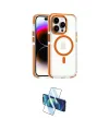 ieg™ iPhone 15 Pro Max Kılıf Kozmos Doku Koleksiyonu - Siyah 3D Antistatik Seramik Nano Ekran Koruyucu