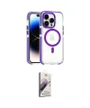 ieg™ iPhone 15 Pro Max Kılıf Kozmos Doku Koleksiyonu - Siyah Bilvis 3D Mat Cam Ekran Koruyucu