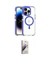 ieg™ iPhone 15 Pro Max Kılıf Kozmos Doku Koleksiyonu - Siyah Bilvis 3D Mat Cam Ekran Koruyucu