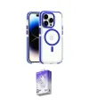 ieg™ iPhone 15 Pro Max Kılıf Kozmos Doku Koleksiyonu - Siyah Bilvis 5in1 3D Magic Cam Ekran Koruyucu