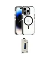 ieg™ iPhone 15 Pro Max Kılıf Kozmos Doku Koleksiyonu - Siyah Bilvis Hayalet Cam Ekran Koruyucu