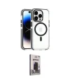 ieg™ iPhone 15 Pro Max Kılıf Kozmos Doku Koleksiyonu - Siyah Bilvis Hayalet Cam Ekran Koruyucu