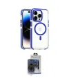 ieg™ iPhone 15 Pro Max Kılıf Kozmos Doku Koleksiyonu - Siyah Vanessa Magic Cam