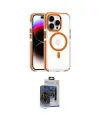 ieg™ iPhone 15 Pro Max Kılıf Kozmos Doku Koleksiyonu - Siyah Vanessa Magic Cam
