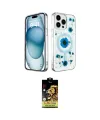 ieg™ iPhone 15 Pro Max Kılıf Kozmos Doku - Siyah Buffer Cam Ekran Koruyucu