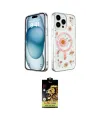 ieg™ iPhone 15 Pro Max Kılıf Kozmos Doku - Siyah Buffer Cam Ekran Koruyucu
