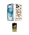 ieg™ iPhone 15 Pro Max Kılıf Kozmos Doku - Siyah Buffer Cam Ekran Koruyucu
