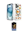 ieg™ iPhone 15 Pro Max Kılıf Kozmos Doku - Siyah Buffer Hayalet Cam Ekran Koruyucu