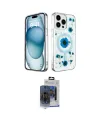 ieg™ iPhone 15 Pro Max Kılıf Kozmos Doku - Siyah Vanessa Magic Cam
