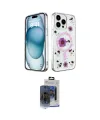 ieg™ iPhone 15 Pro Max Kılıf Kozmos Doku - Siyah Vanessa Magic Cam