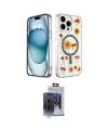 ieg™ iPhone 15 Pro Max Kılıf Kozmos Doku - Siyah Vanessa Magic Cam