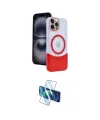 ieg™ iPhone 15 Pro Max Kılıf Kozmos Form Özel Seri - Siyah 3D Antistatik Seramik Nano Ekran Koruyucu