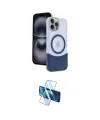 ieg™ iPhone 15 Pro Max Kılıf Kozmos Form Özel Seri - Siyah 3D Antistatik Seramik Nano Ekran Koruyucu