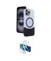 ieg™ iPhone 15 Pro Max Kılıf Kozmos Form Özel Seri - Siyah 3D Antistatik Seramik Nano Ekran Koruyucu