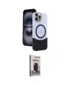 ieg™ iPhone 15 Pro Max Kılıf Kozmos Form Özel Seri - Siyah Bilvis Hayalet Cam Ekran Koruyucu
