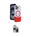 ieg™ iPhone 15 Pro Max Kılıf Kozmos Form Özel Seri - Siyah Vanessa Magic Hayalet Cam