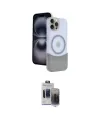 ieg™ iPhone 15 Pro Max Kılıf Kozmos Form Özel Seri - Siyah Vanessa Magic Hayalet Cam