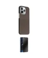 ieg™ iPhone 15 Pro Max Kılıf Kozmos Klasik Prime - Siyah 3D Antistatik Hayalet Cam Ekran Koruyucu