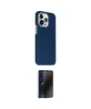 ieg™ iPhone 15 Pro Max Kılıf Kozmos Klasik Prime - Siyah 3D Antistatik Hayalet Cam Ekran Koruyucu