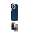 ieg™ iPhone 15 Pro Max Kılıf Kozmos Klasik Prime - Siyah 3D Antistatik Mat Seramik Nano Ekran Koruyucu
