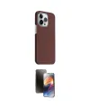 ieg™ iPhone 15 Pro Max Kılıf Kozmos Klasik Prime - Siyah 3D Antistatik Mat Seramik Nano Ekran Koruyucu
