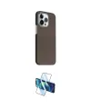 ieg™ iPhone 15 Pro Max Kılıf Kozmos Klasik Prime - Siyah 3D Antistatik Seramik Nano Ekran Koruyucu
