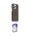 ieg™ iPhone 15 Pro Max Kılıf Kozmos Klasik Prime - Siyah Bilvis 5in1 3D Magic Cam Ekran Koruyucu