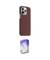 ieg™ iPhone 15 Pro Max Kılıf Kozmos Klasik Prime - Siyah Bilvis 5in1 3D Magic Cam Ekran Koruyucu