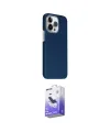 ieg™ iPhone 15 Pro Max Kılıf Kozmos Klasik Prime - Siyah Bilvis 5in1 5D Magic Hayalet Cam Ekran Koruyucu