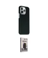 ieg™ iPhone 15 Pro Max Kılıf Kozmos Klasik Prime - Siyah Bilvis Hayalet Cam Ekran Koruyucu